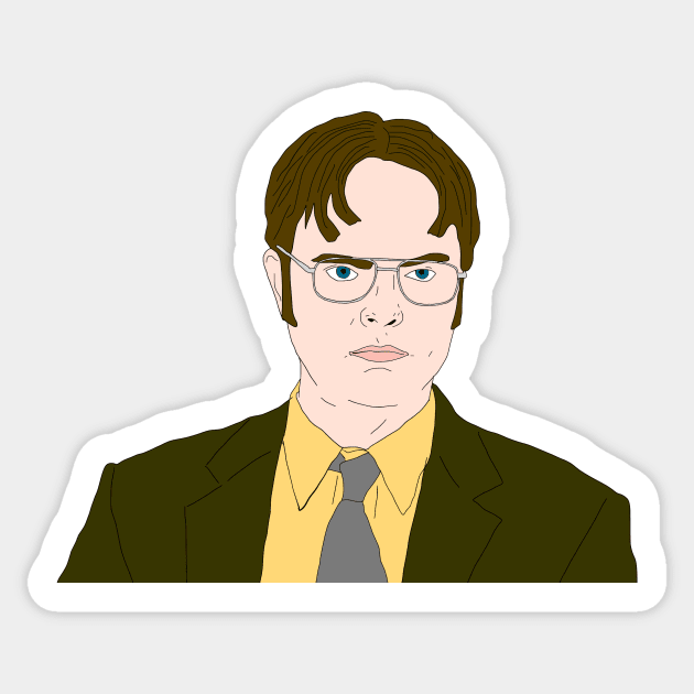 Dwight Schrute Sticker by VideoNasties